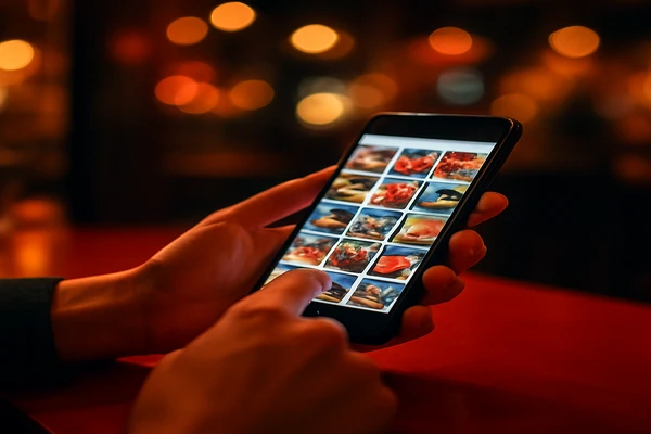 হাতে স্মার্টফোন নিয়ে একজন ব্যবহারকারী ডিজিটাল প্ল্যাটফর্মটি আরামদায়কভাবে ব্যবহার করছেন