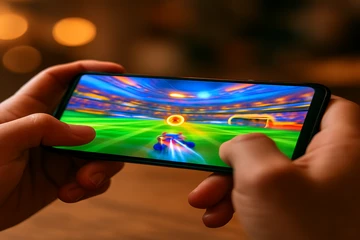 মোবাইল-অনুকূল গেমিং প্ল্যাটফর্ম ইন্টারফেসের একটি উদাহরণ